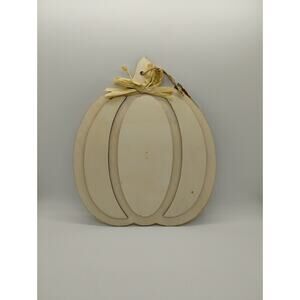 10" Autumn Pumpkin - Laser Cut Out Unfinished Wood Shape - Fall Craft Supply